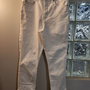 Frye Women's Cream Straight Leg Jeans